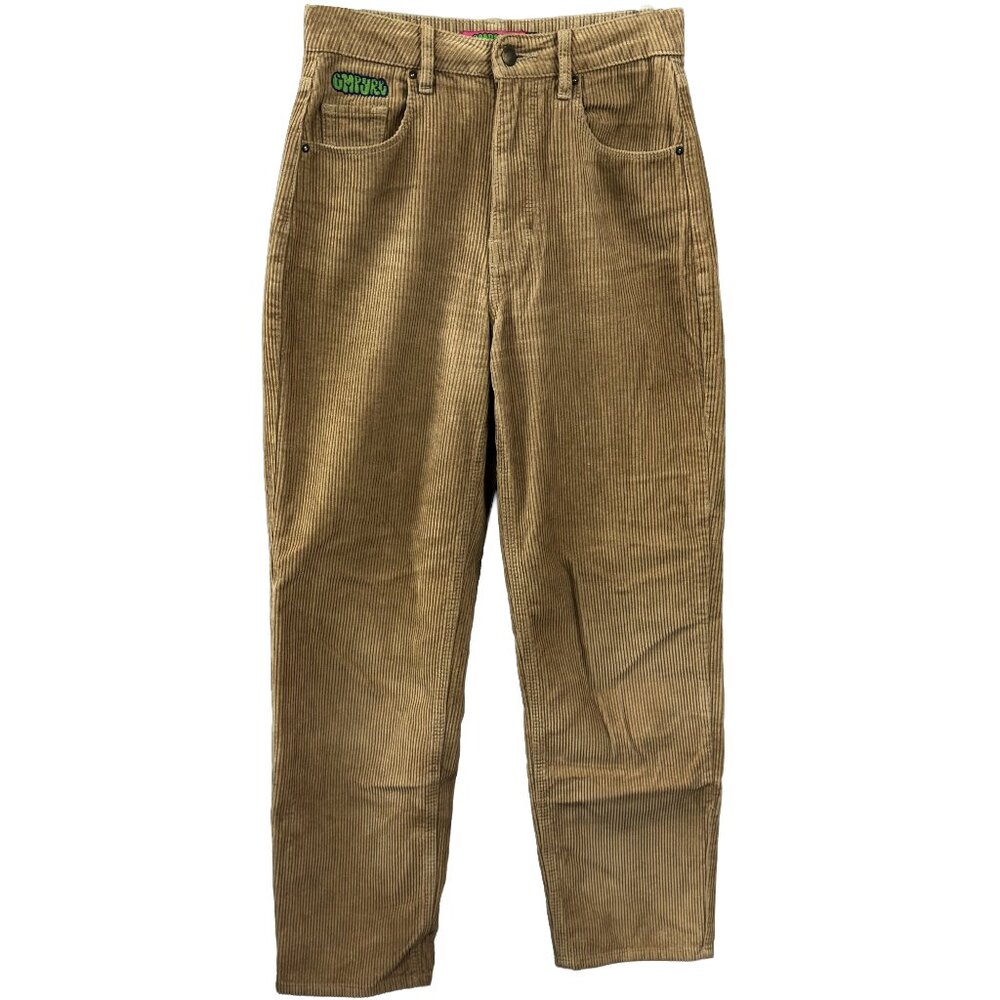 Retro EMPYRE Pants Womens 2 Camel Brown Tori Baggy Hip Hop Skate Y2K Corduroy